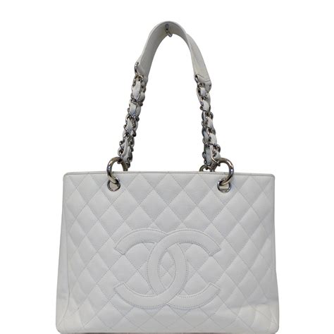 chanel grand shopping tote white|Chanel grand shopping tote price.